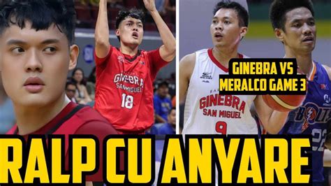 GINEBRA BIGLANG NAWALA SI RALPH CU GINEBRA VS MERALCO GAME 3