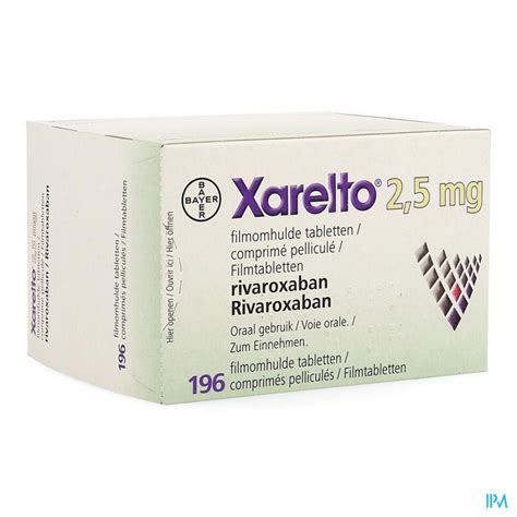 Xarelto Mg Filmomh Tabl X Mg Apotheek Thiels