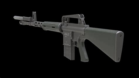 Armalite AR-10 3D Model by frezzy