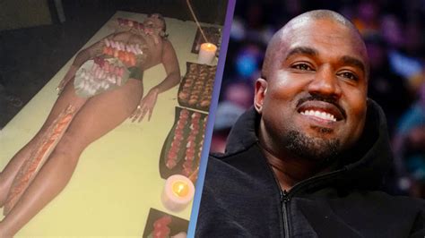 Kanye West Has Sushi Served On Naked Woman For His 46th Birthday Party