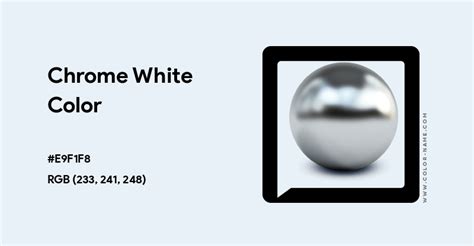 Chrome White color hex code is #E9F1F8