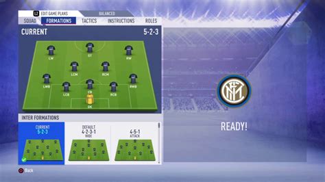 Fifa Inter Review Best Formation Best Tactics And Instructions