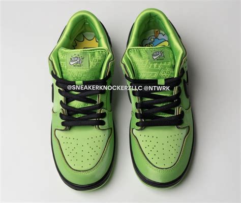 The Powerpuff Girls X Nike Sb Dunk Low Buttercup Releasing In