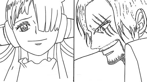 Coloriage One Piece Red Uta Shanks 11