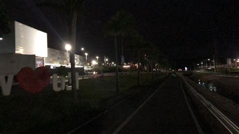 Seguidor reclama da iluminação da pista de caminhada na Av Bertioga