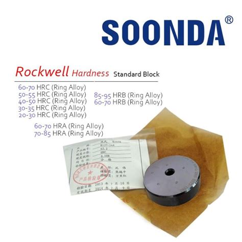 Rockwell Durometer 20 95 HRC HRA HRB บลอกความแขง Rockwell Hardness