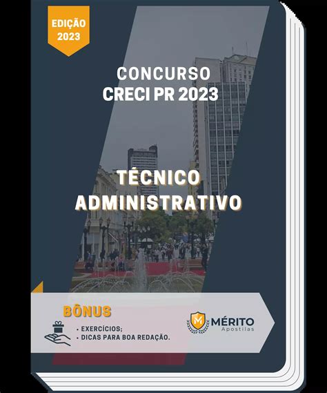 Apostila T Cnico Administrativo Concurso Creci Pr M Rito Apostilas