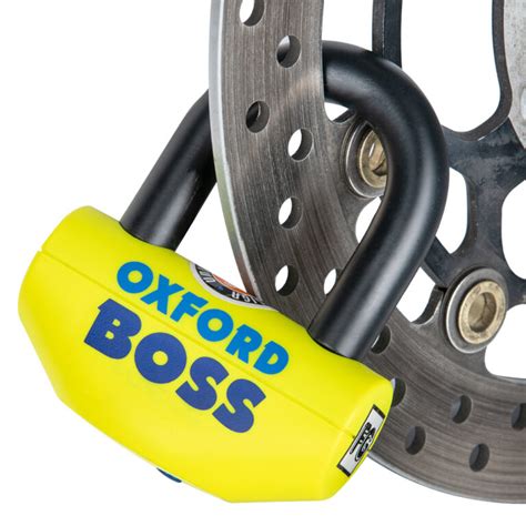 Oxford Boss Yellow Motorcycle Disc Lock 12 7 Mm BDLA Motorbikes