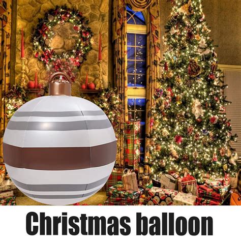 Outdoor Christmas Inflatable Decorated Ball Made Of PVC Giant Christmas