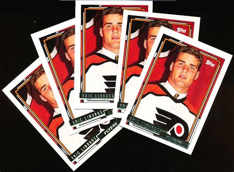 Lot Detail - 1992-93 Topps Hockey “Gold” #529 Eric Lindros- 5 Cards