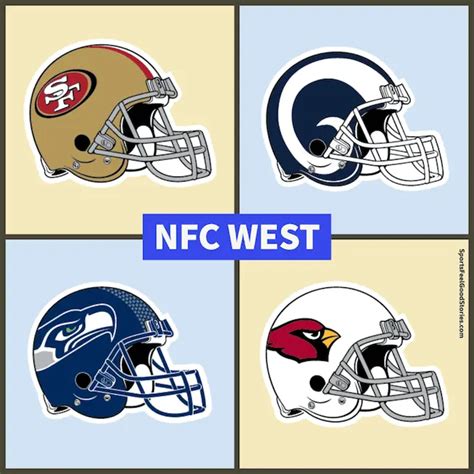 Nfc West Division Of The Nfl Ers Seahawks Rams Cardinals