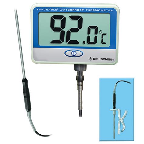 Digi Sense Calibrated Remote Probe Digital Thermometer Extra Long Waterproof From Cole Parmer