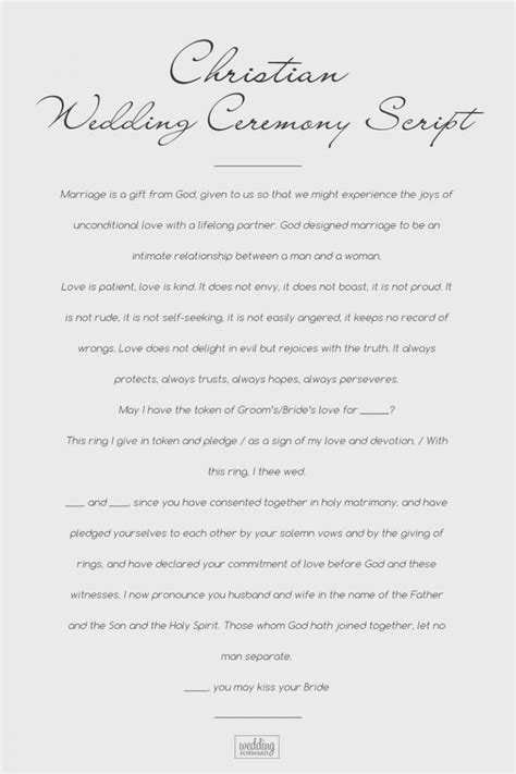Printable Wedding Vows