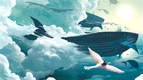 Humpback whale illustration, fantasy art HD wallpaper | Wallpaper Flare