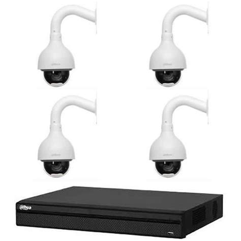 Kit de Vidéosurveillance DAHUA DVR 16 chaînes 4 caméras dôme anti