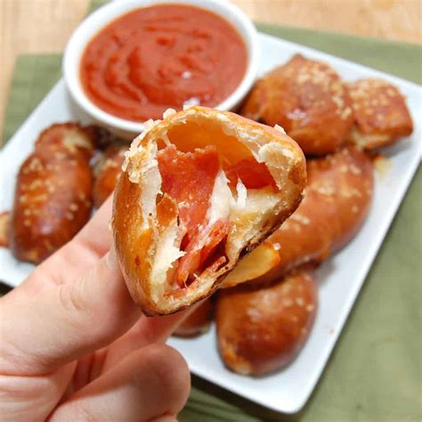 Mini Pizza Bites Pretzels - Sweet Pea's Kitchen