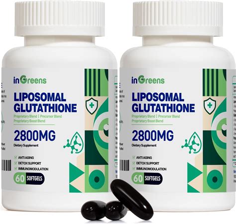 Amazon 2800 MG Liposomal Glutathione Supplement Detoxifying