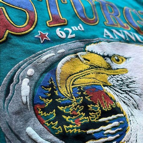 DEADSTOCK VINTAGE STURGIS BIKE RALLY 2002 PUFFY... - Depop