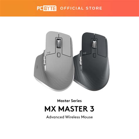 Logitech Mx Master 3 Wireless Bluetooth Mouse Graphite Mid Grey Lazada