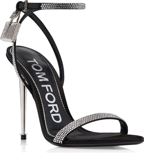 Tom Ford Padlock Naked Crystal Embellished Sandal Shopstyle