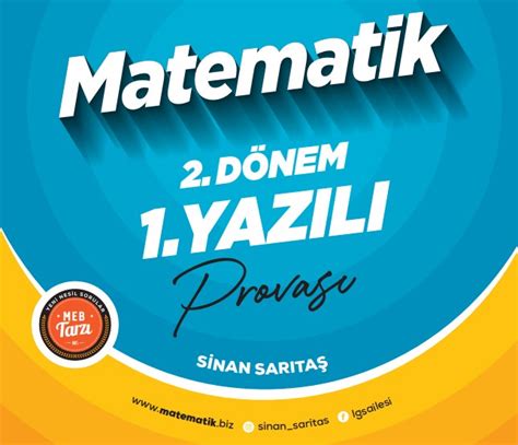 2023 2024 8 Sınıf Matematik 2 Dönem 1 Yazılı Cevaplı Sosyal