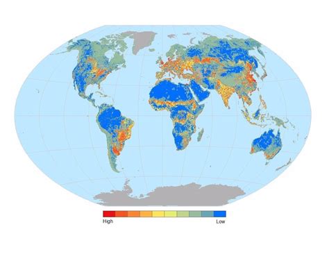 Un Mapa Mundial Revela La Fragmentación De Hábitats De Mamíferos