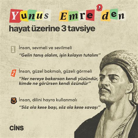 Yunus Emre Den Hayat Zerine Tavsiye