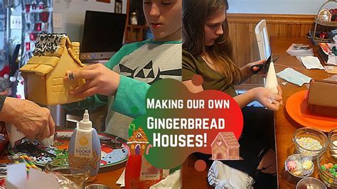 Vlogmas 2021 Day 19 Building Gingerbread Houses Youtube