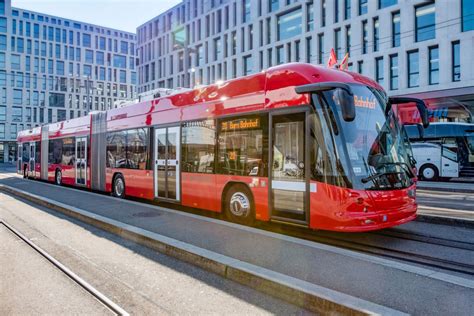 Trolebuses Biarticulados Hess Llegar N A Suiza