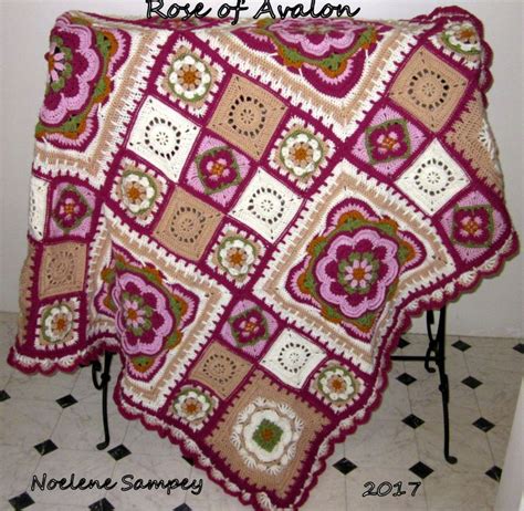 Rose Of Avalon Noelene 2017 Crochet Blanket Pattern Easy Crochet