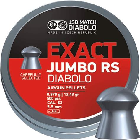 Jsb Jumbo Exact Rs Pellets Tin Of Amazon Co Uk Sports