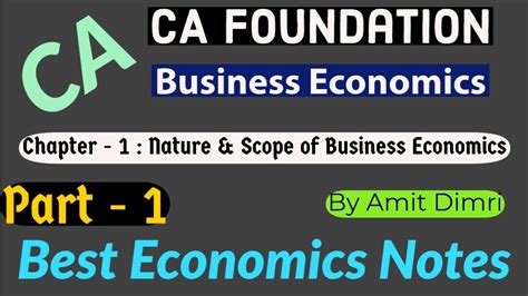 Ca Foundation Business Economics Nature Scope Of Business