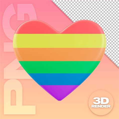 Coraz N D Colores Del Arco Iris Lgbtq Archivo Psd Premium