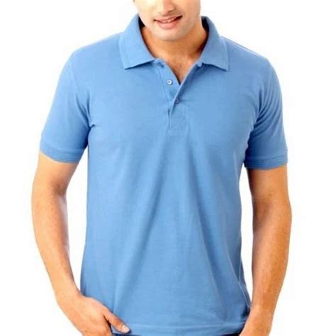 Hosiery Plain Half Sleeve Mens Collar T Shirt Size M Xl At Rs 370