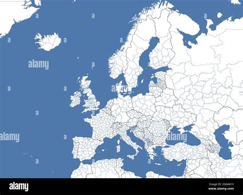 Map Of Europe Divided Into States And Provinces European Political Map