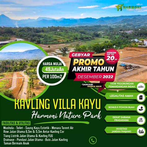 Jual Tanah Kavling Strategis View Indah Udara Sejuk Perkebunan Di