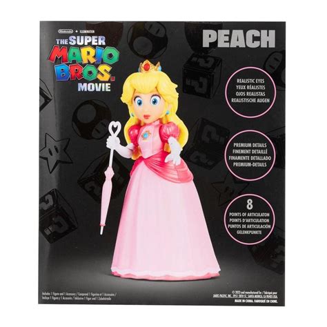 Jakks Pacific Super Mario Movie Princess Peach 5 In Action Figure