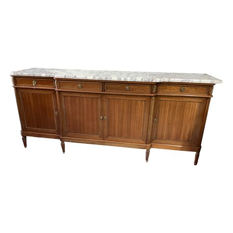 French Louis Xvi Style Mahogany Sideboard By Jansen At Stdibs