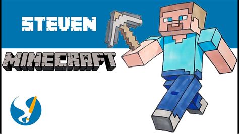 Como Dibujar A Steve De Minecraft Youtube