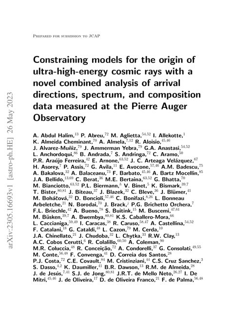 PDF Constraining Models For The Origin Of Ultra High Energy Cosmic