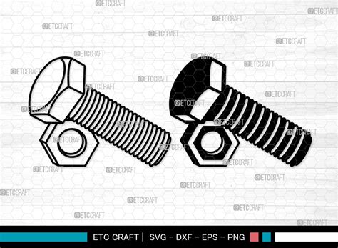 bolt screw svg screw svg hardware tool graphic  pixel elites