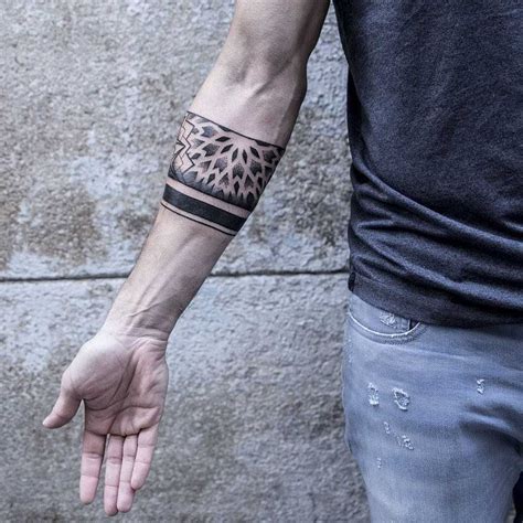 Sacred Geometry Armband Tattoo By Remy B Tattoogrid Net Arm Band