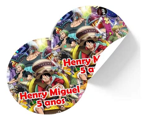 Adesivos Redondo Personalizados Cm One Piece Mercadolivre