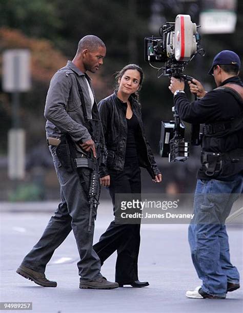 Will Smith And Alice Braga On Set Of I Am Legend October Photos and ...