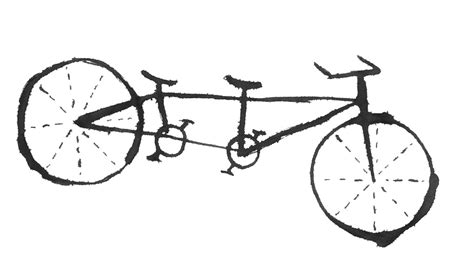 Tandem Bicycle Drawing At Explore Collection Of