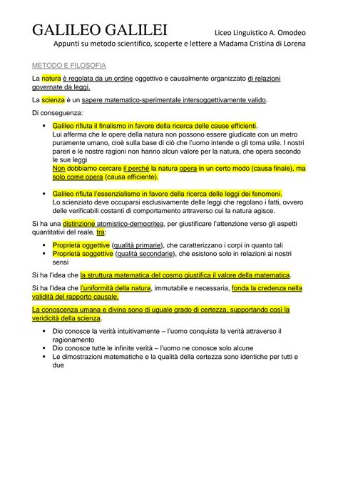 Galileo Galilei Scoperte 2