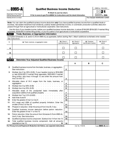 Form 8995 A Fill Out And Sign Online Dochub