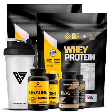 Kit X Whey Protein Concentrado Wpc X Creatina C Psulas X