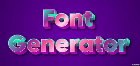 Font Generator Text Effect And Logo Design Font