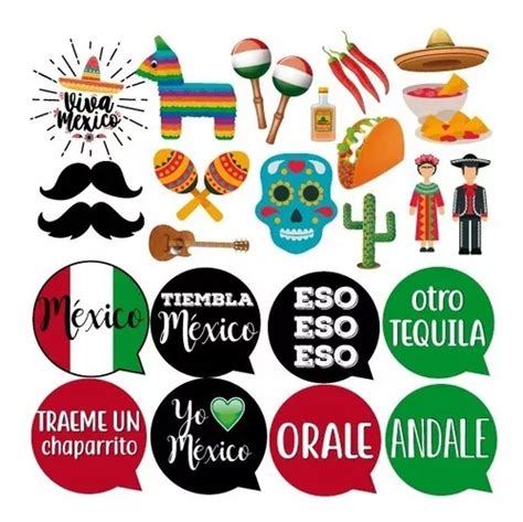 Kit Imprimible Props Viaje Despedida Mexico Unidades En Venta En